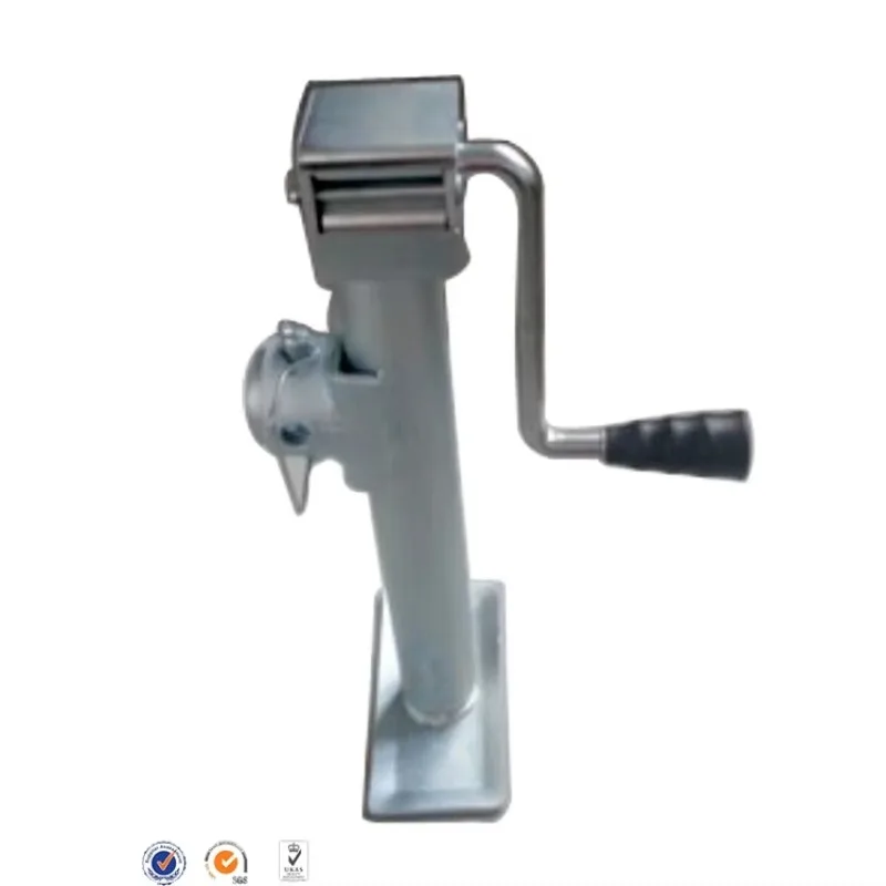 

STT 5000 Lb. Side Wind Ram Tubular Swivel Jack with Weld-on Pipe Mount 10" Travel