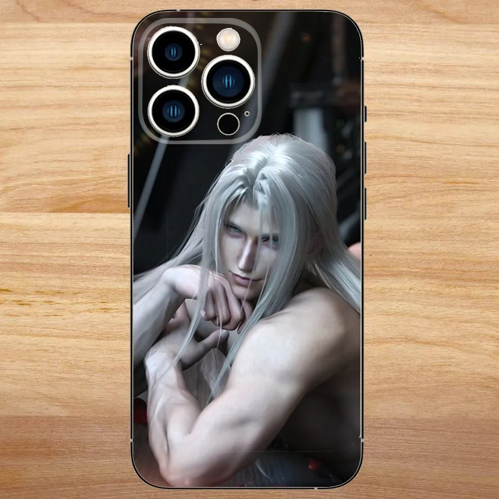 Final Fantasy Sephiroth Phone Case For iPhone15,14,13,12,11,Pro,Max,Plus,Mini,X,XS,XR,8,7,6,S,Plus,SE Soft Black Case