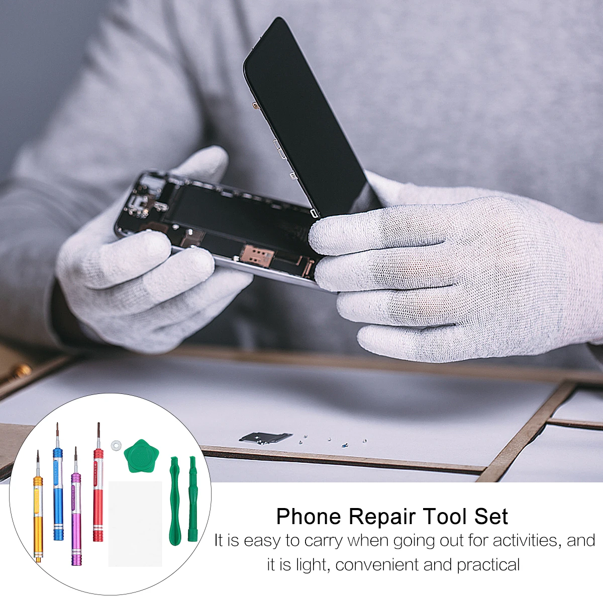 

8pcs Magnetic Screwdriver Set Transparent Box Durable Alloy Steel Phone Repair Tool Kit Disassemble Tools For Precise