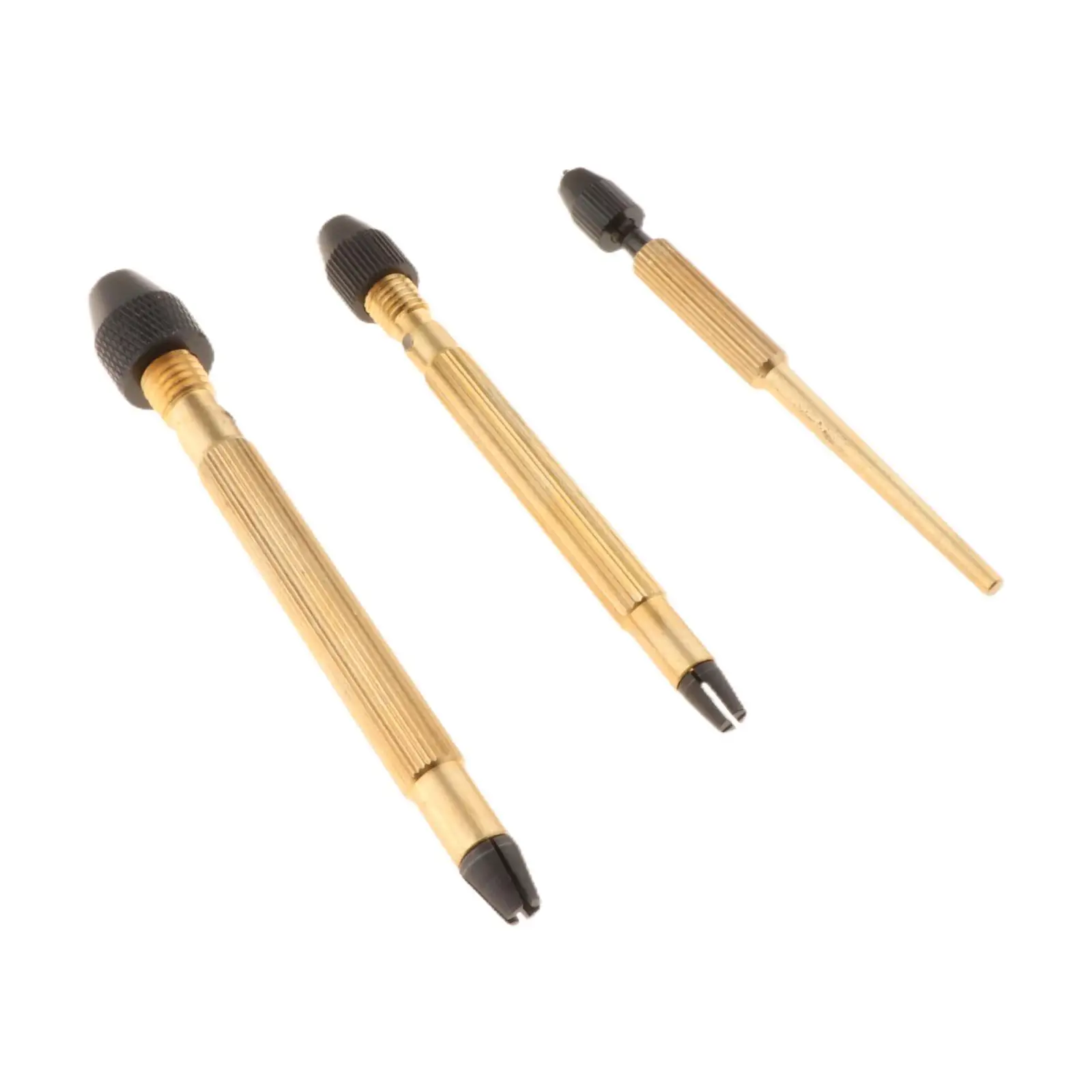 

3x Twist Drills Drilling Tools Professional 8.4 cm, 9 cm, 10.3 cm Portable Manual Craft Drills for Beads Resin Jewelry Clay Wood