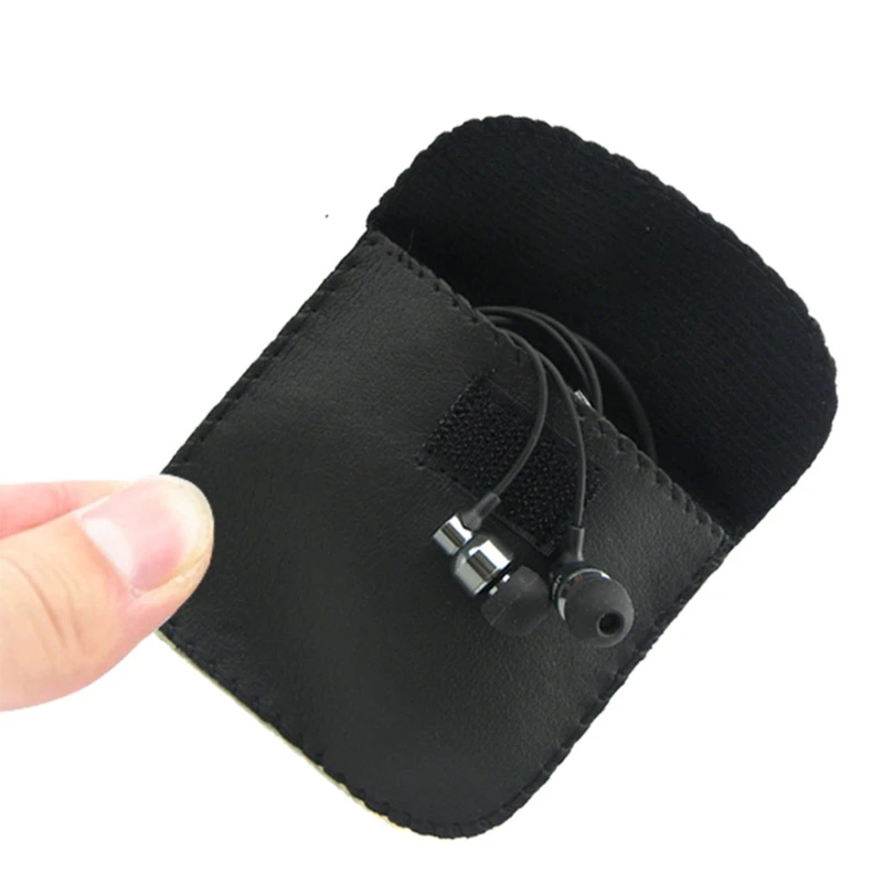 Multifunctional Headphone Storage Leather for Case Storage Bag Bag Protective Sleeve Charging Cable