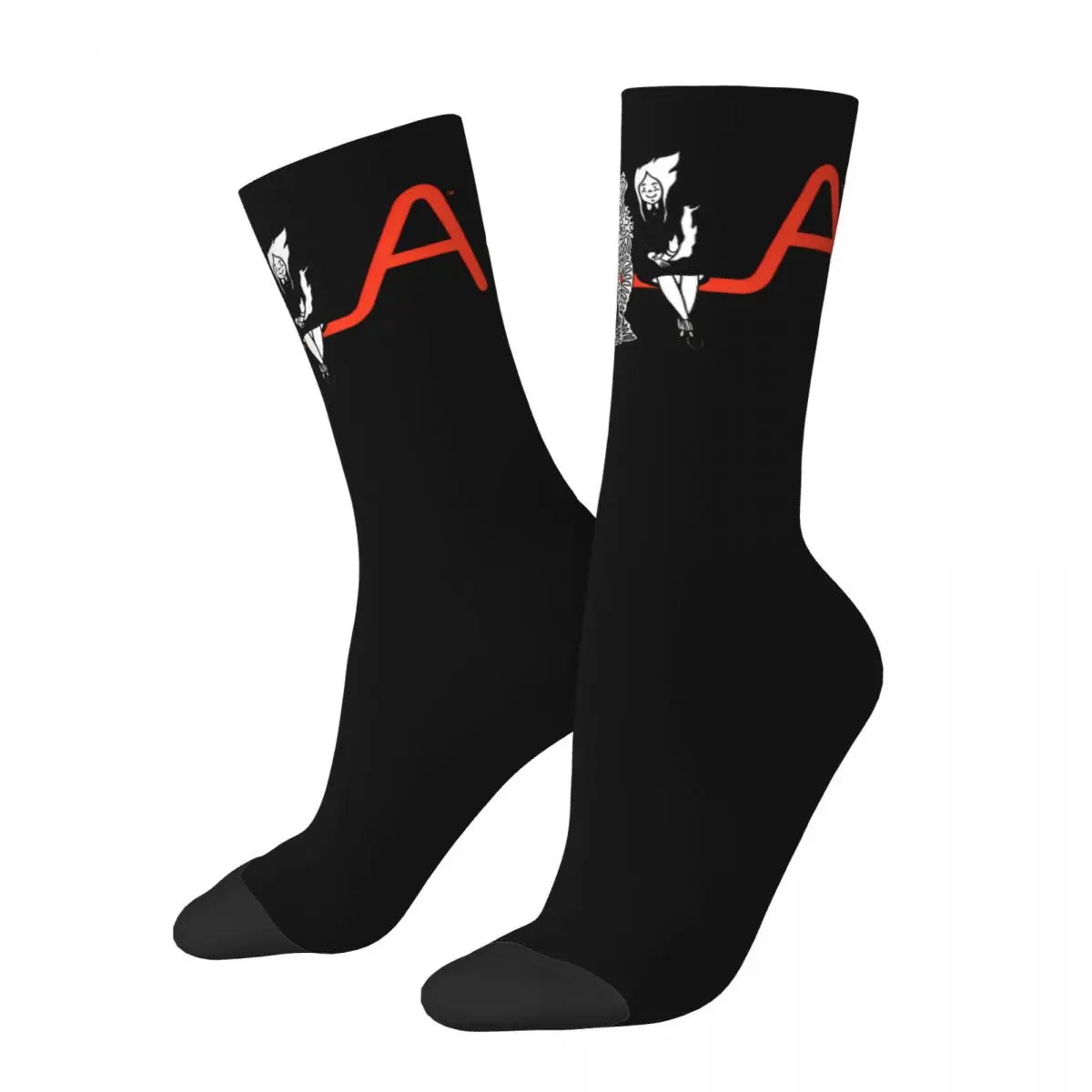 High elasticity polyester fiber 3D printing cosy Unisex Hip Hop Los Angeles Interesting Four Seasons Socks