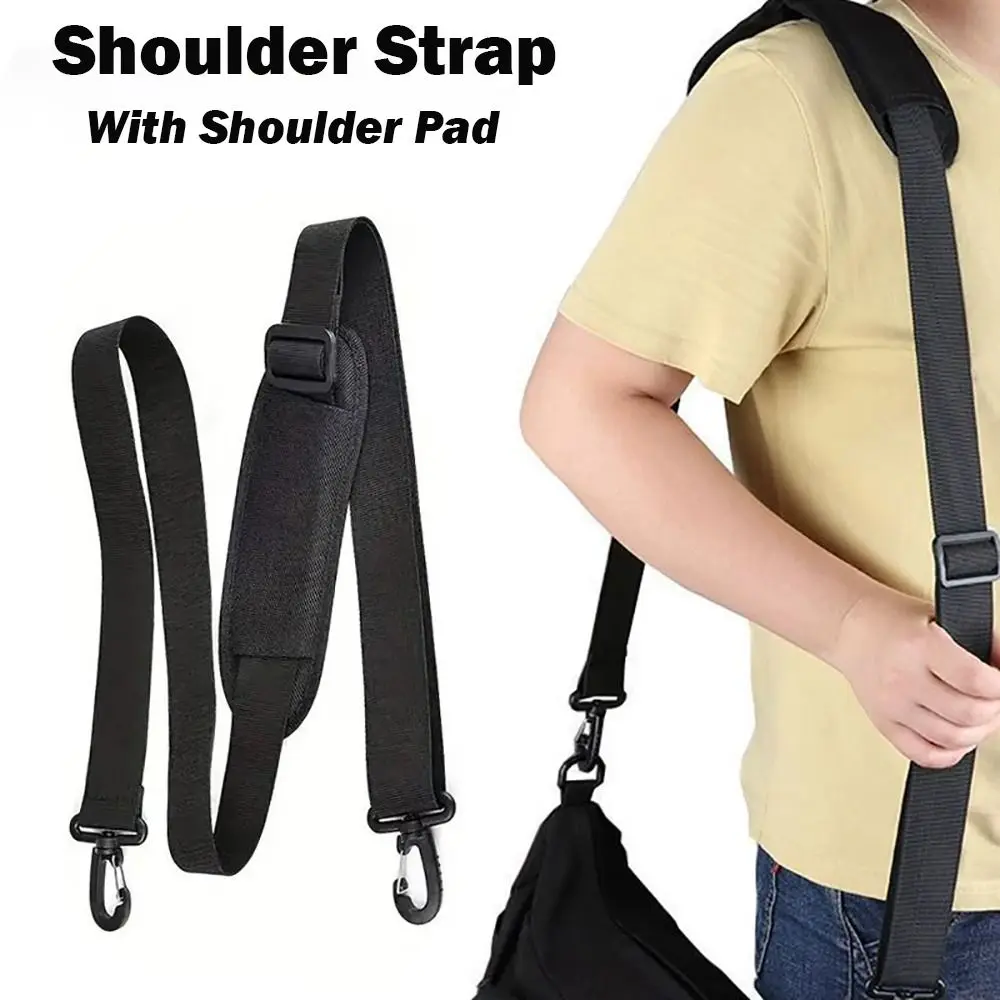 1PC Adjustable Shoulder Strap Durable Detachable Nylon Bag Shoulder Belt Simple Solid Color Replacement Belt With Shoulder  Pad