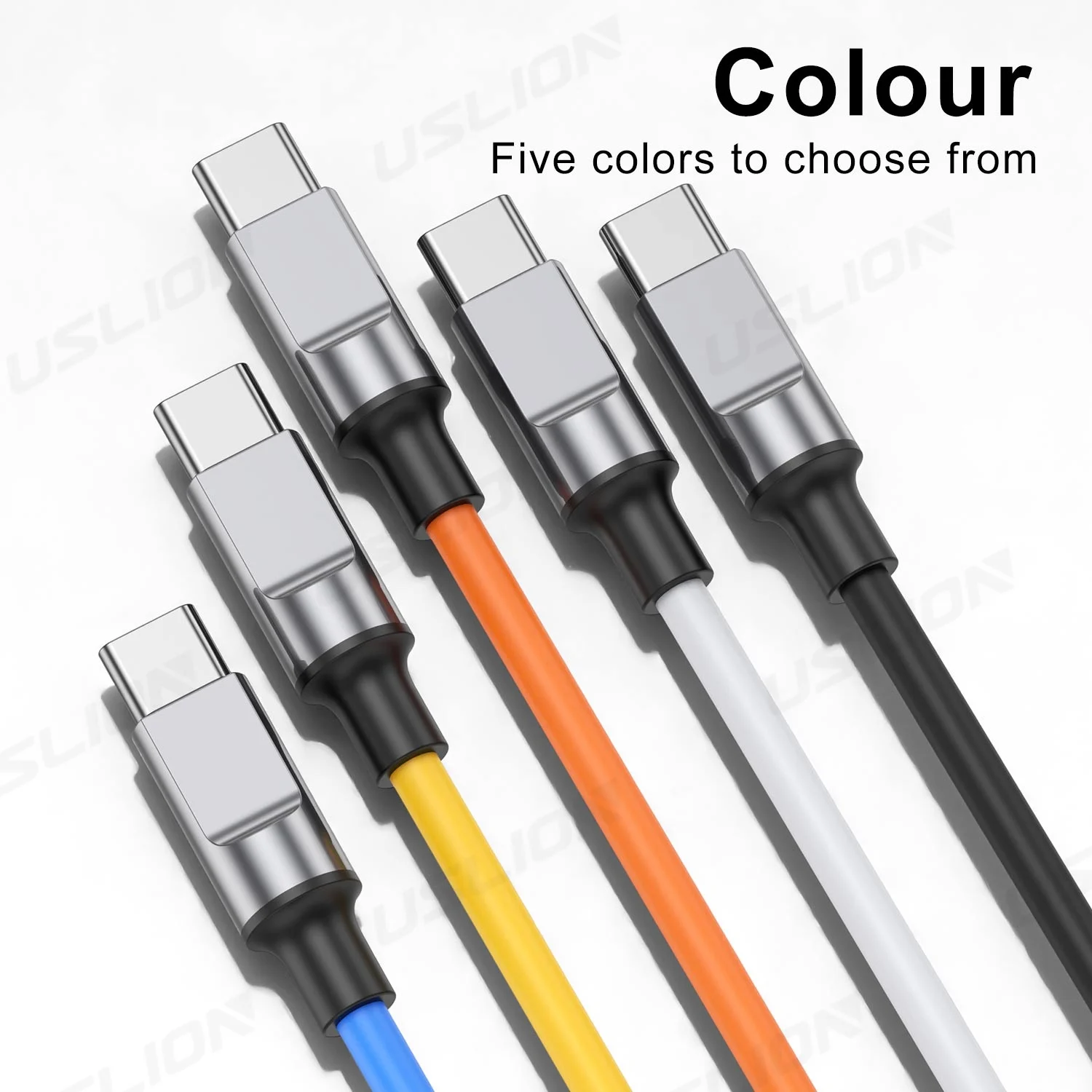 120W USB Type C Fast Charging Cable Liquid Silicone Data Cord for Huawei P30 P20 Xiaomi 14 POCO X6 Oneplus 12 Redmi 13 VIVO