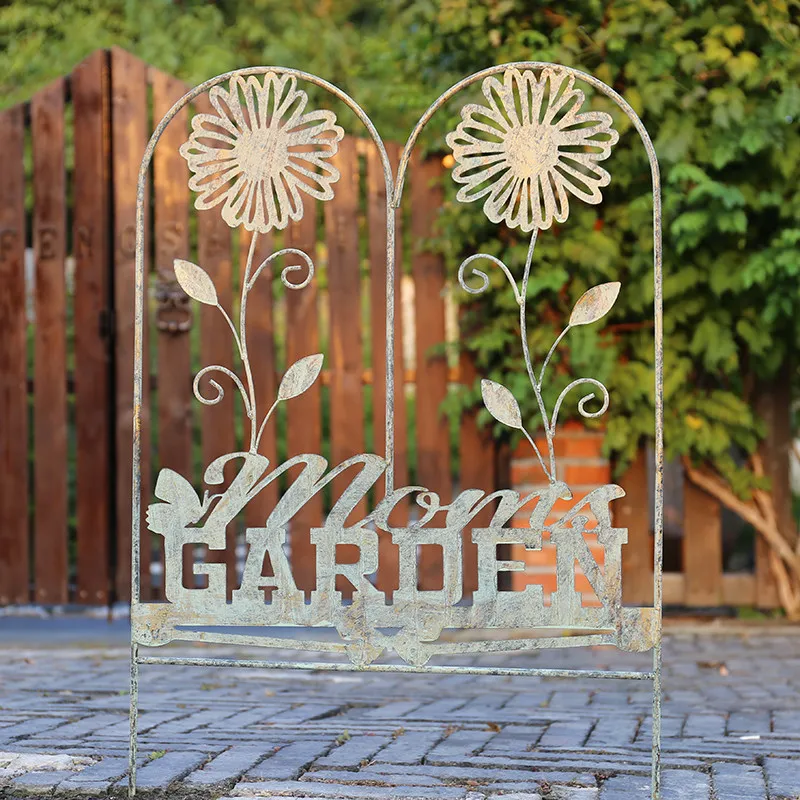 Flower climbing frame Iron fence Garden fence Climbing vine frame Iron cute decorative fence Green plant bracket