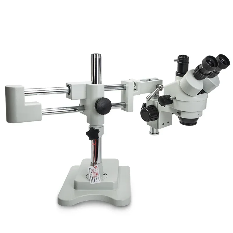Upgrade XTL165 Three Eyes Universal Support Stereo Microscope Double Rod Surgery Practice Mobile Phone Maintenance