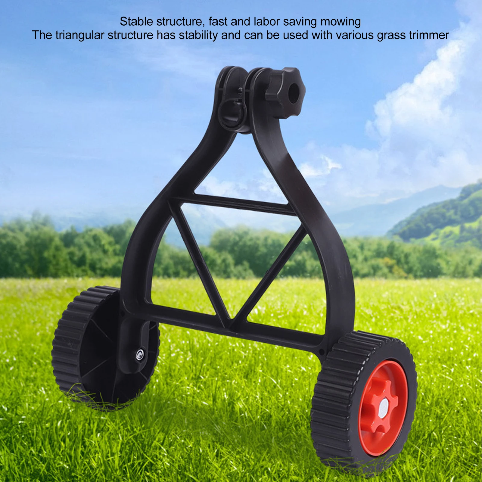 

ZK10 Cordless Grass Trimmer Adjustable Support Wheels Lithium Ion Mower Auxiliary Wheel Enjoy Smooth Landscaping Experience