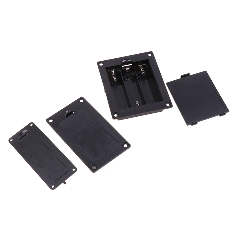 18650 Li-ion Battery Case Holder Cell Batteries Storage Box Container with Switch Cover Batteries Shell Plastic DIY Accessories