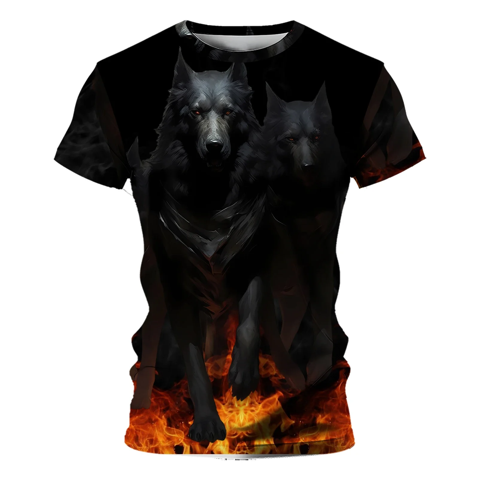 Official-website Scary Youngla Gym Lion Men's Fox T-shirts for Men Wolf 3D Printing Exquisite Design Cool Causal Deer Clothing