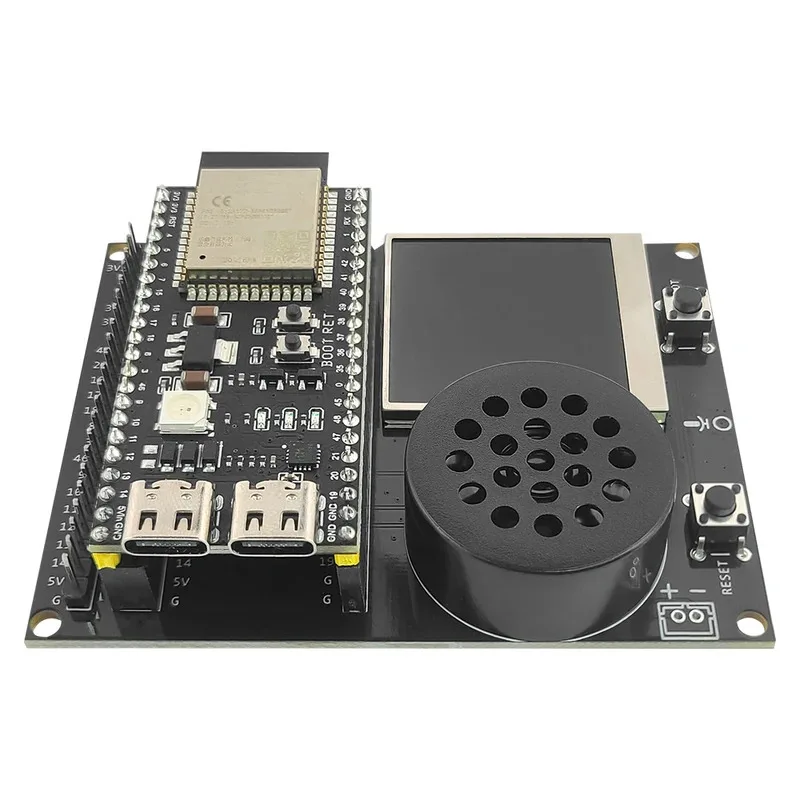 Carte de développement ESP32 S3 N16R8 avec haut-parleur, kit d'adaptateur d'extension pour écran TFT de 1,54 pouces pour module Wifi AI Type-C DIY ESP32-S3