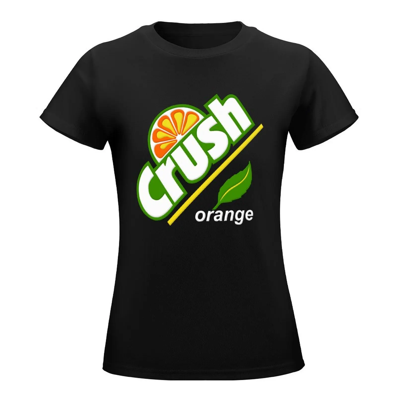 Orange Crush T-Shirt anime clothes Short sleeve tee shirts graphic tees summer top clothes for Women