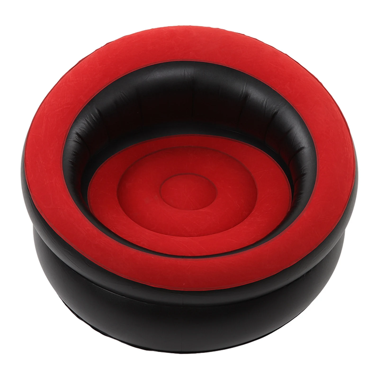 

Inflatable Couch PVC Flocking Simple Comfortable Inflatable Sofa Chair for Living Room Bedroom Balcony Travel Office