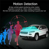 A03Q-2X Dual Lens Dash Cam Car DVR Front And Inside Camera Video Driving Recorder Parking Monitor Night Vision G-Sensor 1080P
