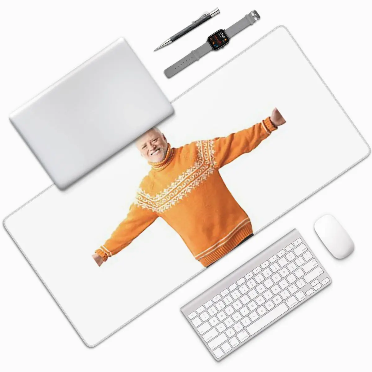 

Hide The Pain Harold Harold Meme Large Mouse Pad Computer Keyboard Mouse Mat Gamer PC Laptop Desk Mat Accessories Table Mats