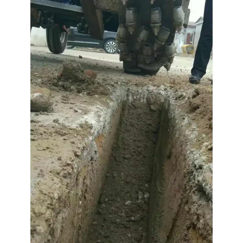 Disc Ditching Rotary High Efficiency Cable Laying Road Trench Digging