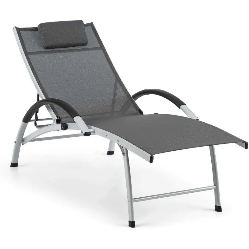 

Outdoor Lounger Folding Lounger Lounger Aluminum Courtyard Terrace Beach Chair Homestay Cafe Leisure Chair