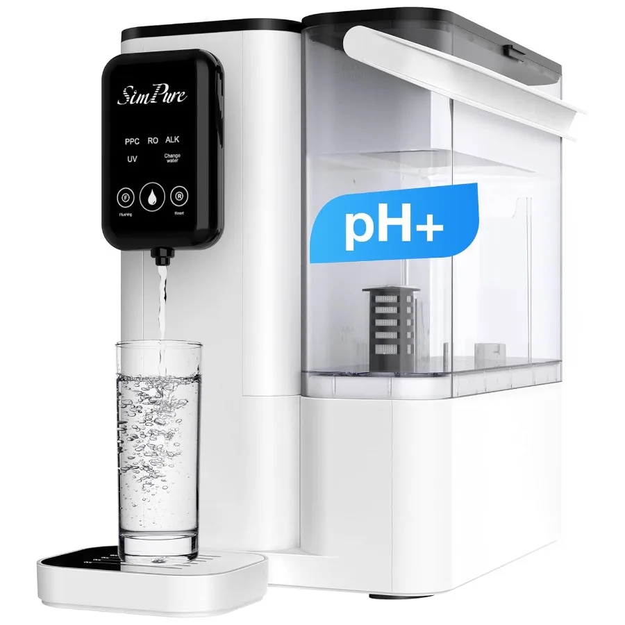 

Y9A UV Countertop Reverse Osmosis Water Filter Alkaline Remineralization 300 GPD 6 Stage Purification RO Water Filtration Syste