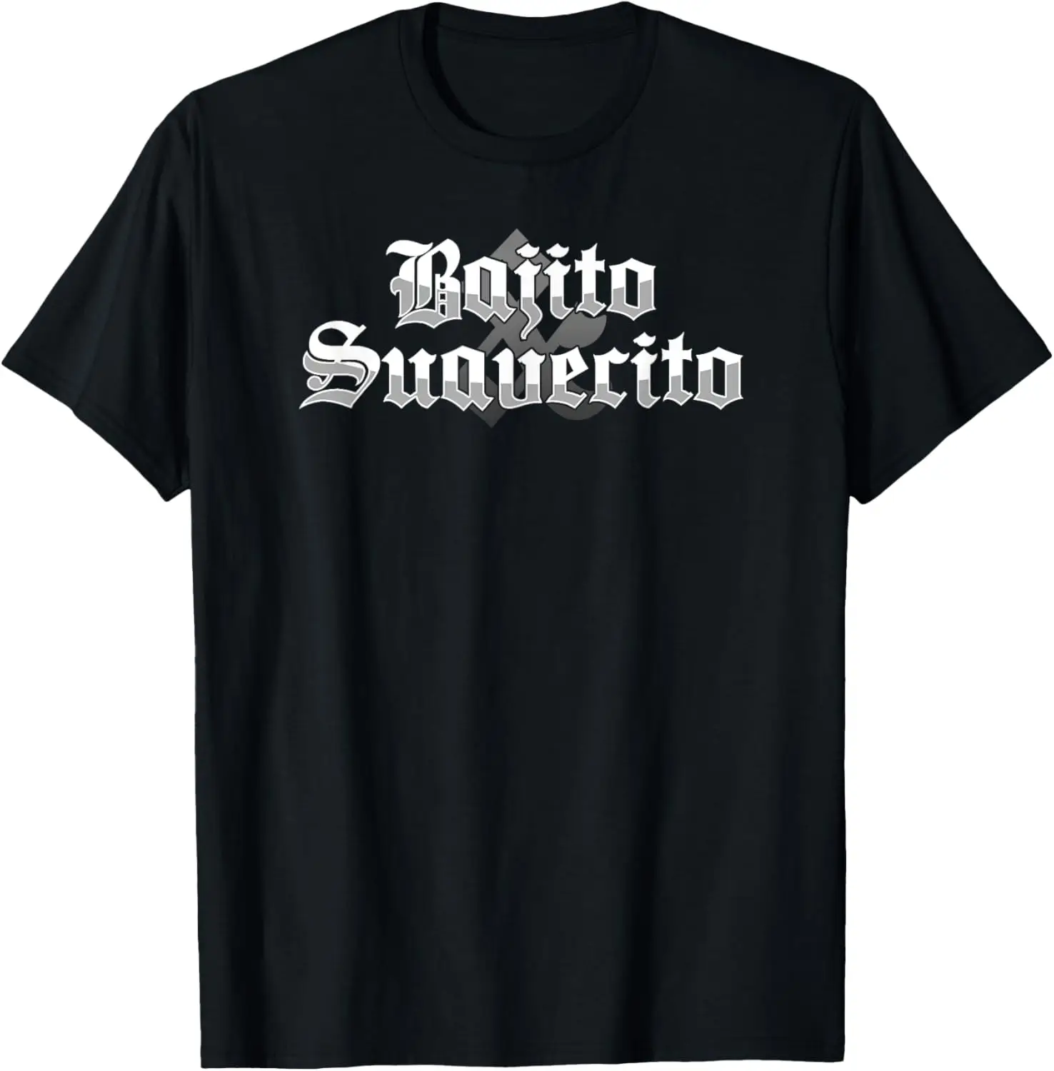 BAJITO Y SUAVECITO Classic Lowrider Gothic Cholo Chicano Art T-Shirt