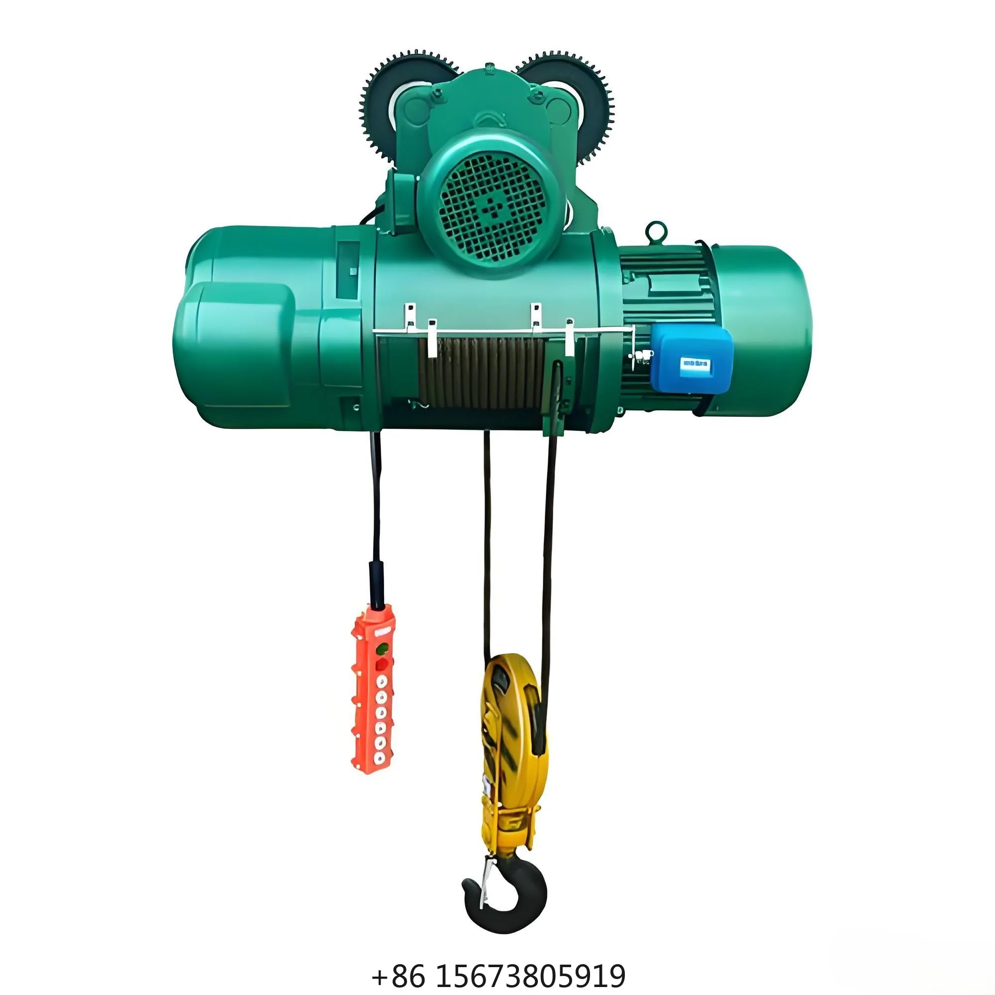New Low Price 3 Phase 10m Electric Wire Rope Hoist 5 Ton Metal Remote Control IP55 Protection