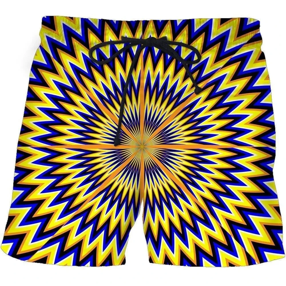 New Vortex Print Summer Fashion Men Women Tracksuits Crewneck Hip Hop Shorts Plus Size S-7XL Gym Shorts Beach
