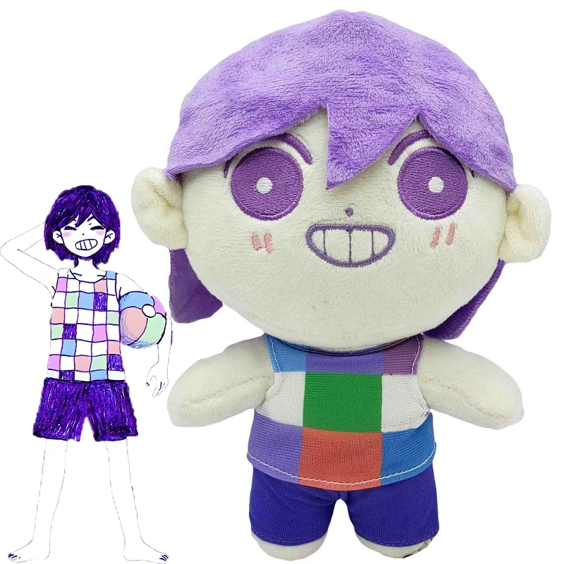 

Omori плюшевые игрушки мультфильм мягкие куклы OMORI солнечные плюшевые фигурки базилик Aubrey Kel Mari Merch косплей Peluche подушка рождественский подарок