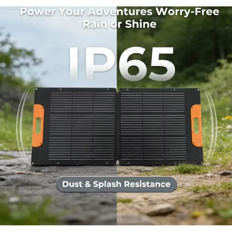 400W Fast Charge Foldable Solar Panel ETFE Laminated, High Efficiency for Outdoor Survival, RV Roof & Camping Van