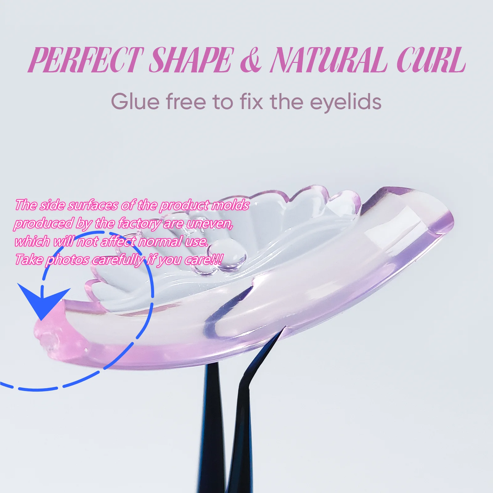 Lomansa 5 쌍 C 컬 실리콘 속눈썹 파마 패드 끈적 끈적한 속눈썹 막대 방패 리프팅 3D 속눈썹 경기자 액세서리 메이크업 도구