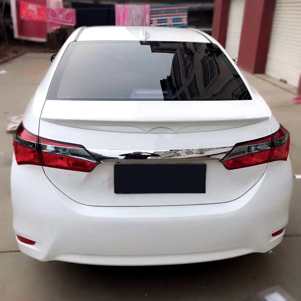 For Toyota Corolla 2014 2015 2016 2017 2018 Rear Trunk Lid Car Spoiler Wings ABS Duck tail Exterior Decoration Accessories Parts