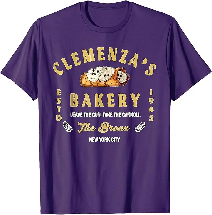 Clemenza Bakery Food Lustiges T-Shirt Y2k Foodie Grafik-Bekleidung Neuartiges Geschenk Personalisierte passende Familienkleidung Baumwollmode – Detail 10