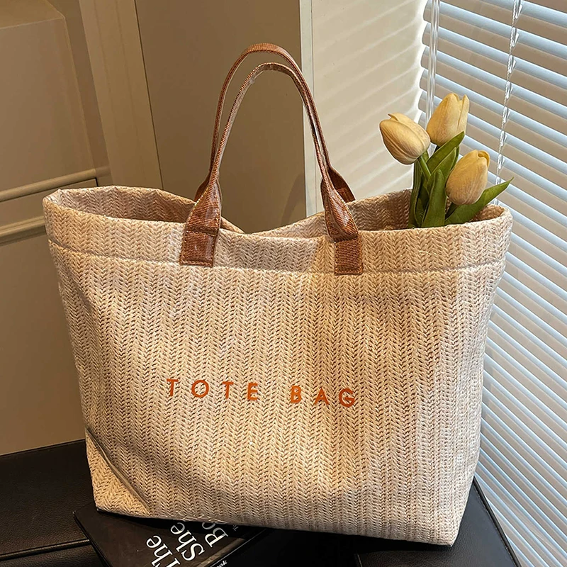 

Transparent Jelly Bag For Women Fashion Large Capacity Beach Bags Casual Commuter Tote Bag Female Vacation One Shoulder Pack