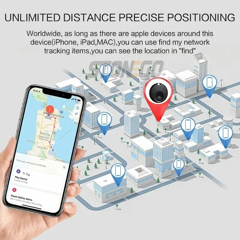 علامة تتبع مضادة للخسارة لنظام iOS، ابحث عن تطبيقي، جهاز تعقب الصوت، تحديد موقع الرسائل، تذكير، مفتاح التنبيه، مكتشف المحفظة IOS
