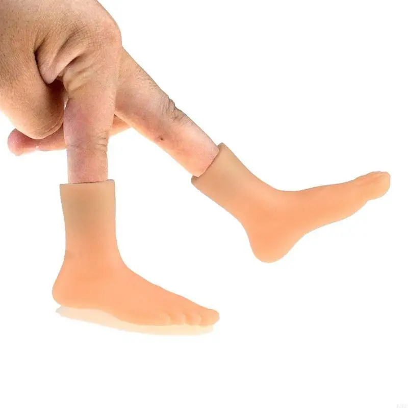 J2HF 1 Pair Tiny Left Right Hand Foot Screepy Halloween Party Mini Finger Hand