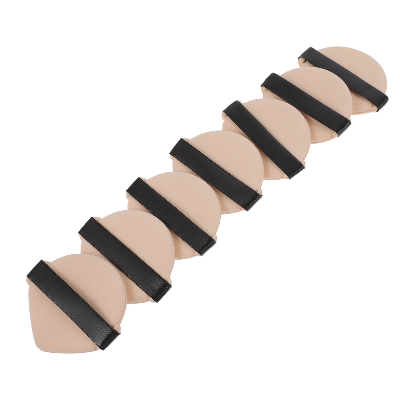 

7pcs Double Powder Puff Dual Sided Sponge Makeup Applicator Reusable For Loose Mineral Body Powder