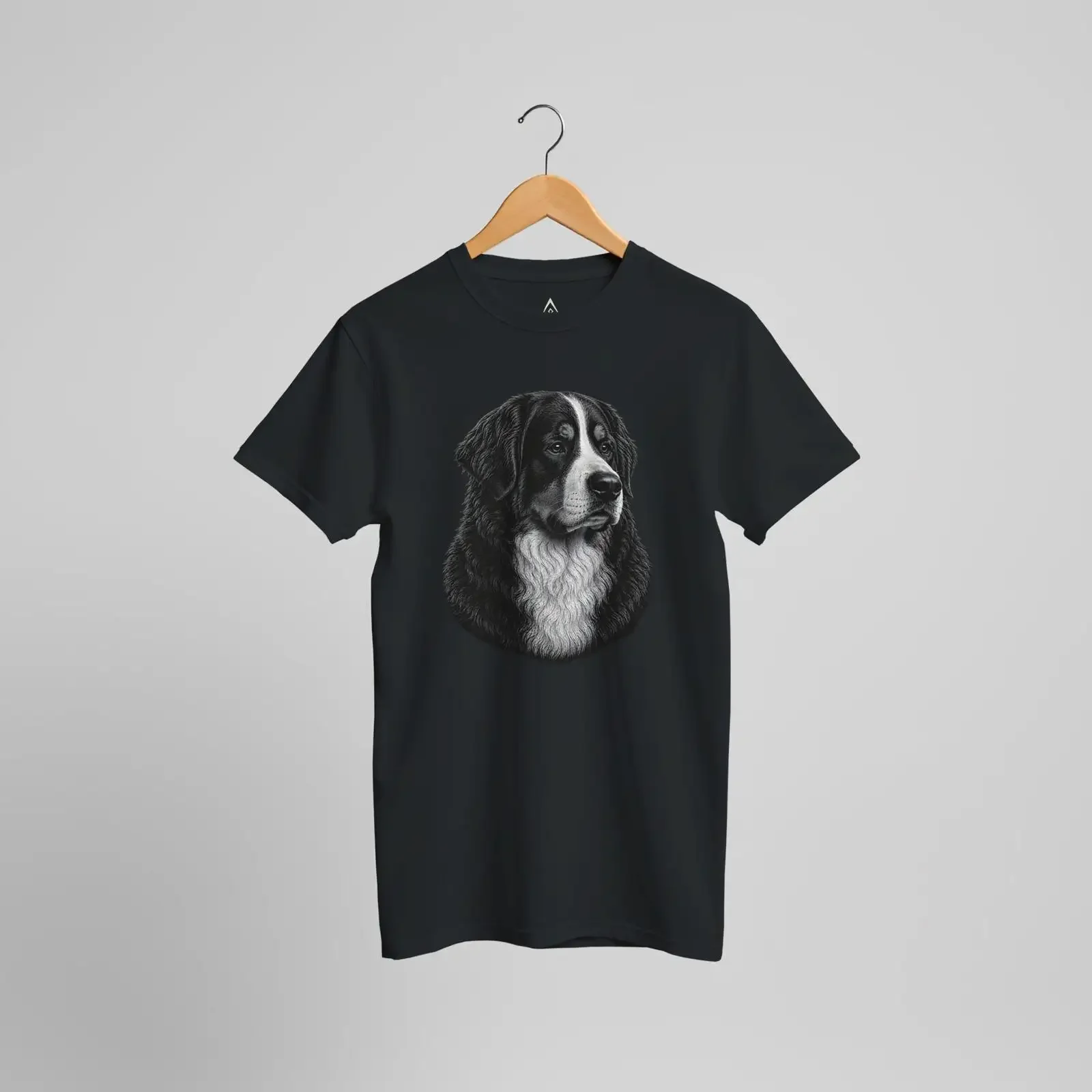 Bernese Mountain Vintage Engraving T Shirt Dog Lover Nature Classic Canine Art vintage Washed Unisex Casual fashion streetwear