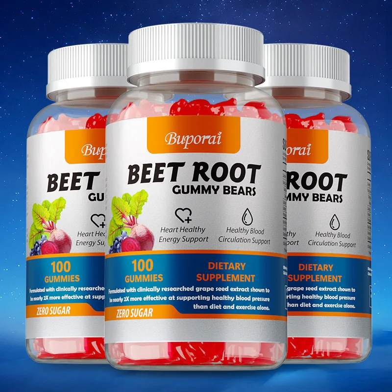 Beet Root Gummies - Helps Maintain Healthy Blood Pressure, Improve Circulation, and Support Energy Levels and Heart Health