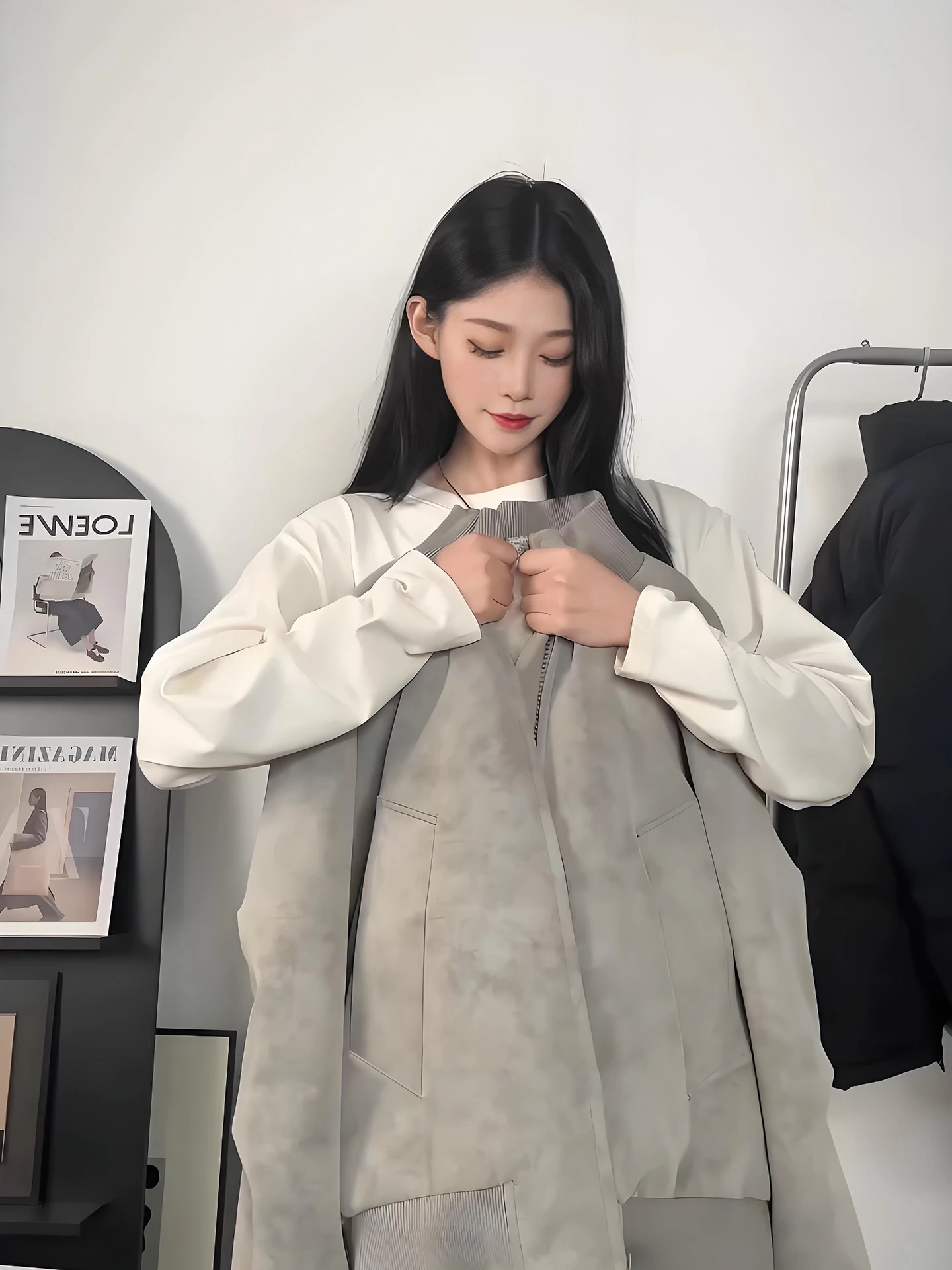 

Matte Dyed Fce Lined Leather Jaet Men's Winter American ort Flight Jaet Cotton Coat Warm Thiened Baseball Coat