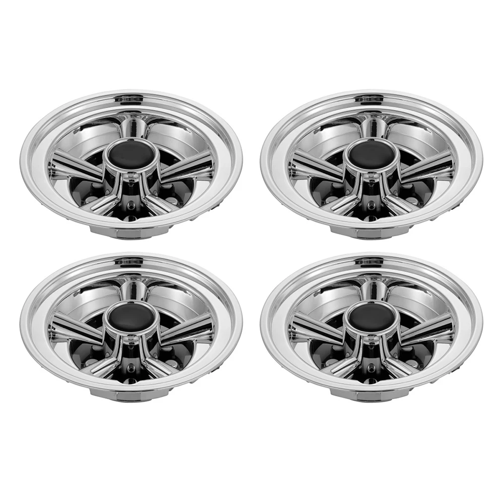 4Pcs Golf Cart Hub Cap 8 Inch SS Chrome Golf Cart Hub Covers Shiny Wheel Covers Hubcaps For Club Car Golf Cart 8 Inch