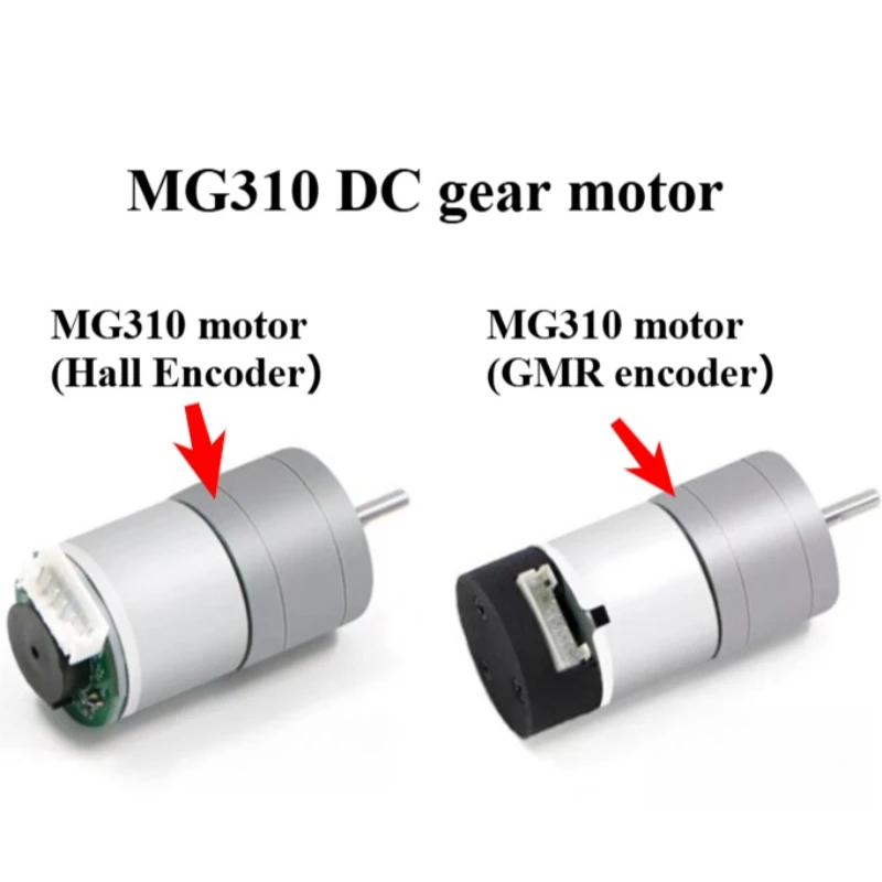 

MG310 DC 7.4V Reduction Gear Motor GMR Encoder Code Speed Measurement DIY Self-Balancing Car Inverted Pendulum/Upright ROS Robot