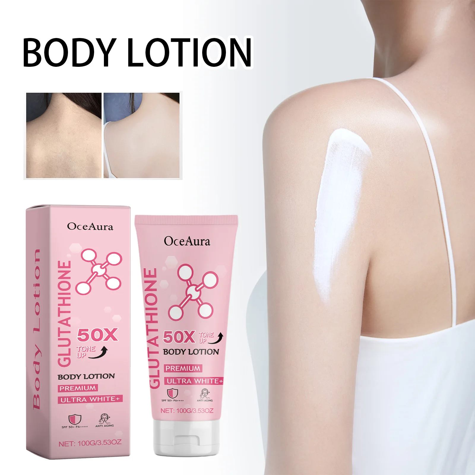 Brightening Body Lotion Moisturizing Whitening and Softening Firms Skin Body Cream Skincare