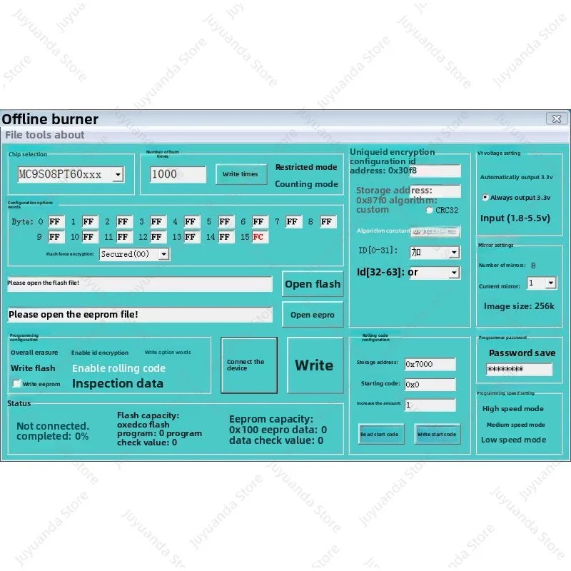 NXP (9S08, 9S12) BDM Offline Programmer, Offline Programmer, Downloader