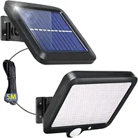 Outdoor Solar Power Wall Light Motion Sensor Light 56 LEDs Securtiy Flood Night Light for Patio Yard Garage Driveway Porch Fence