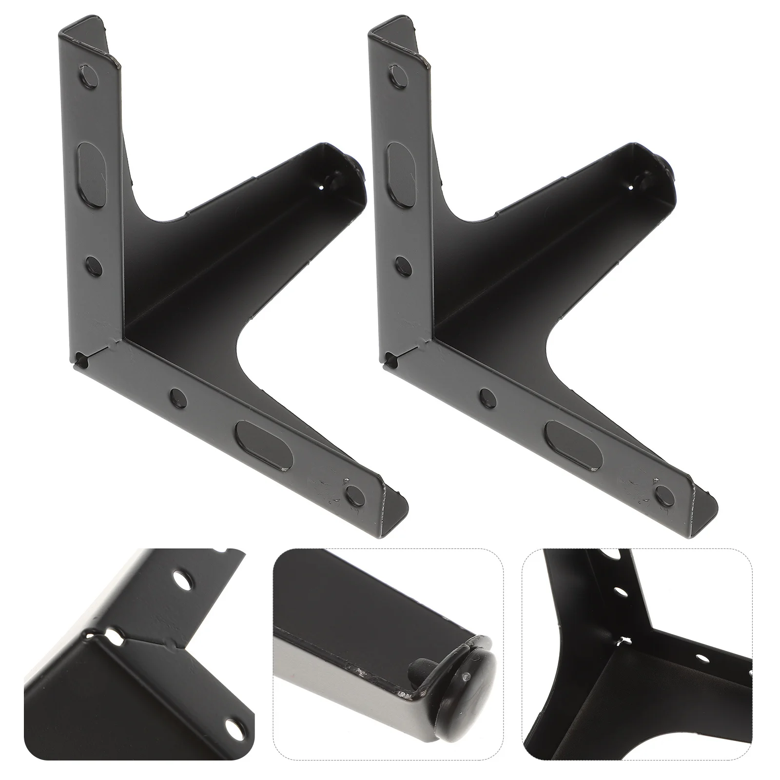 4 قطعة أقدام دعم معدنية مثلثة بديلة شديدة التحمل لخزانة أريكة طاولة القهوة دعم القدم المعدنية لأرجل أريكة الأثاث #3