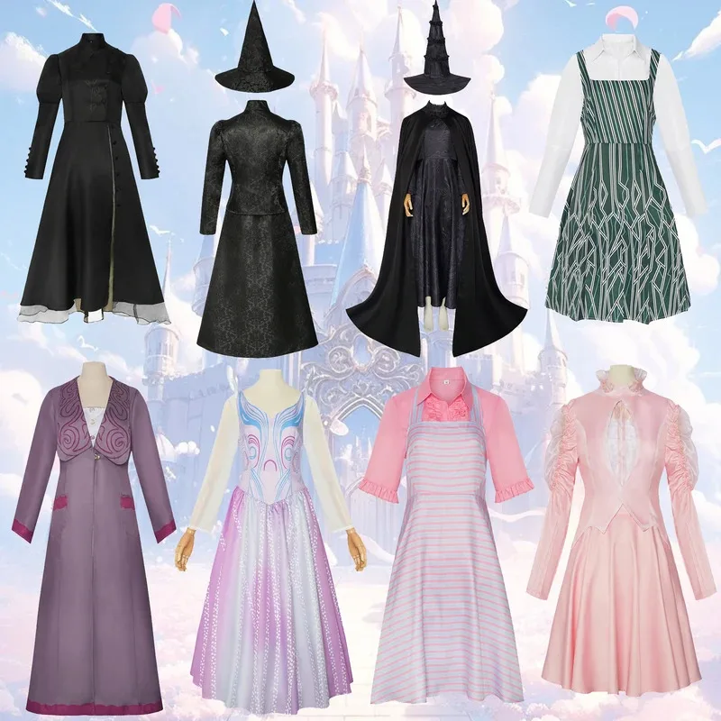 

Magical Wicked Witch cosplay costume for Halloween, female wizard Evba cosplay stage performance costume
