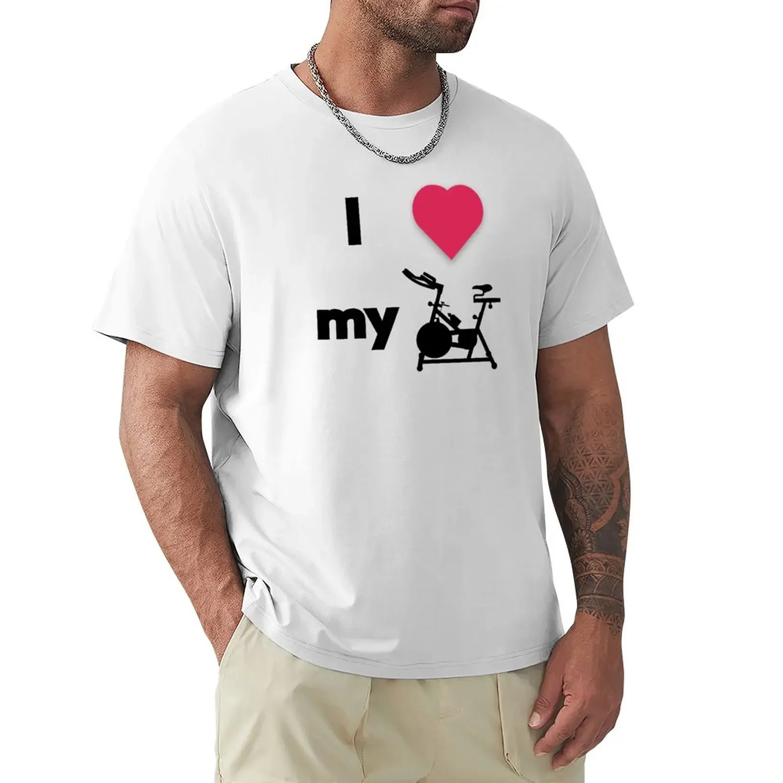 

I love my stationary bike T-Shirt customs design your own summer tops korean fashion Blouse men t shirts