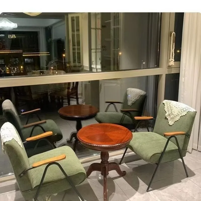 الفاخرة الرجعية سروال قصير أريكة واحدة كرسي خشب متين منحني مسند الذراع ارتفاع معدل الارتداد 400lbs قدرة غرفة المعيشة صالة كرسي