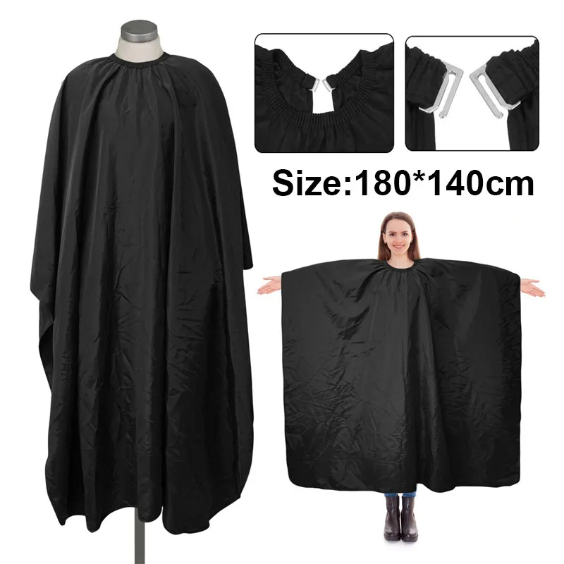 

Водонепроницаемая парикмахерская накидка с регулируемой застежкой-кнопкой, унисекс, накидка для парикмахерской, очень большой тканевый фартук для парикмахера