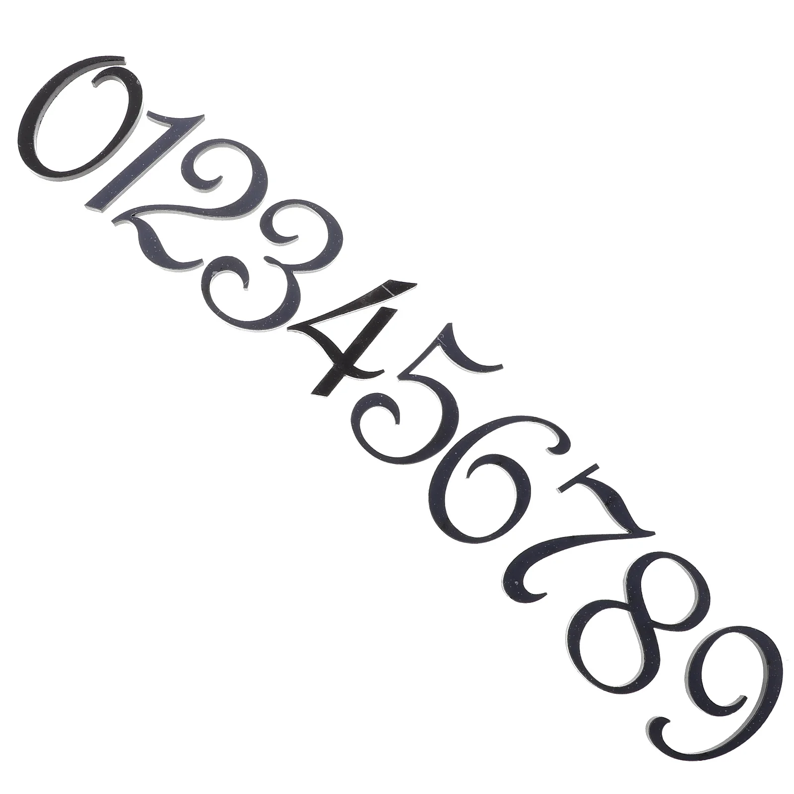 

10Pcs Numbers for Door Outdoor Wall Self Adhesive Address Numbers Mailbox Street Number Identification Decor