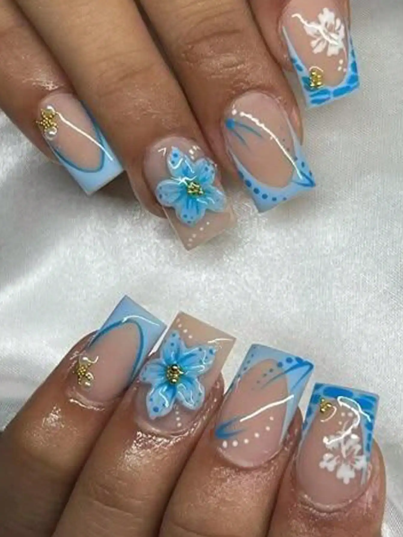 

576pcs (24 Styles) Short Square Nail 3D Gel Nail Stickers, Leopard Print Nails, Short French Press-On Nails, Perfect Fitting Short Oval Press-On Gel Nails, Acrylic False Nails, Includes 4 Jelly Gel Sheets And 2 Nail Files