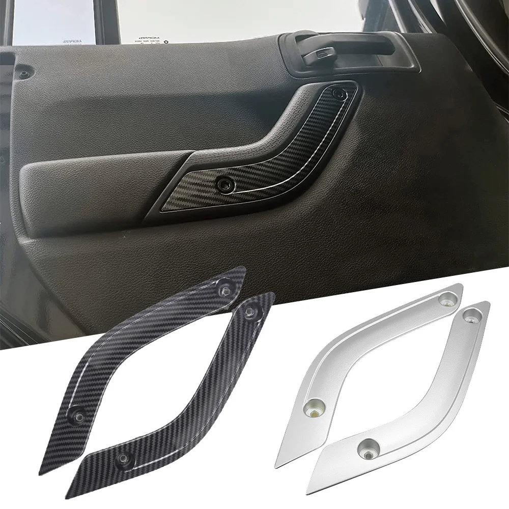 1 Pair Inner Door Handle Cover For Jeep Wrangler JK 2011-2017 Car Interior Inner Door Pull Carrier Covers Handles Trim