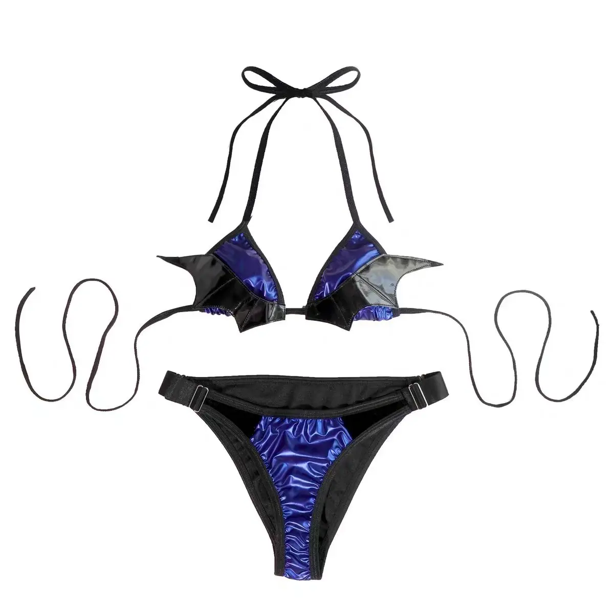 الشيطانة القط هالوين كيب أبعادين زي لوليتا زي تأثيري امرأة الشيطان الصغير كواكوما القط إغواء مجموعة البكيني 2025